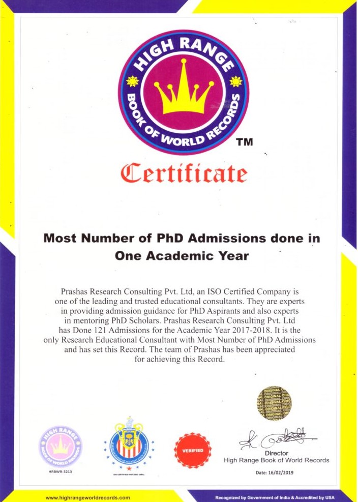 phd consultants in india